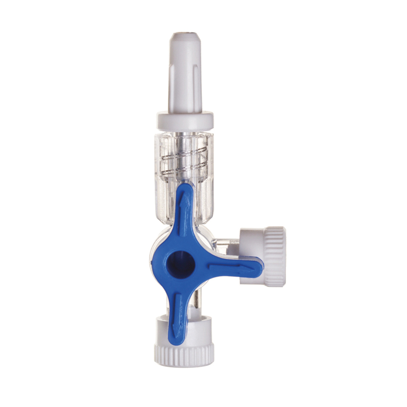 Триходовий кран без подовжувачем 35см «ВОЛЕС» одноразового використання стерильний